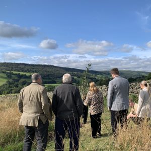 people planting a memorial tree in Yorkshire